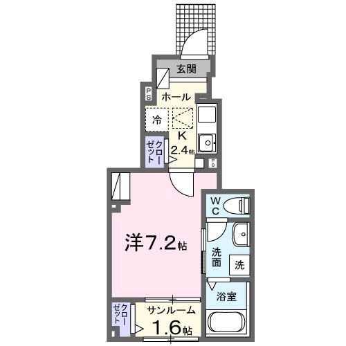エリタージュ　Ⅱ 間取り