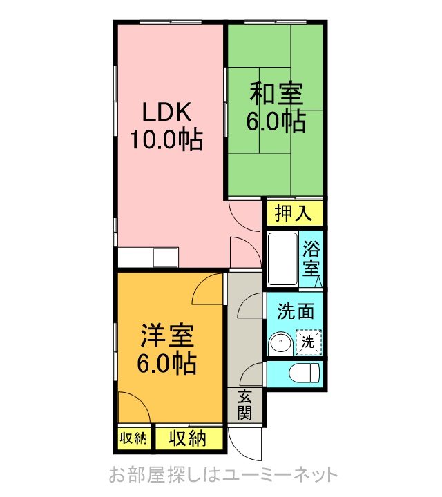 コーポスルキ 間取り