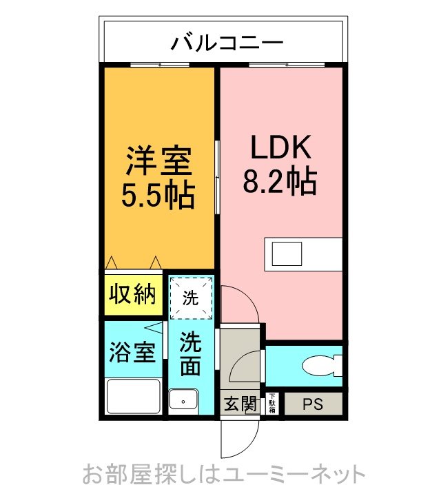 ヴェルビュー郡元 間取り