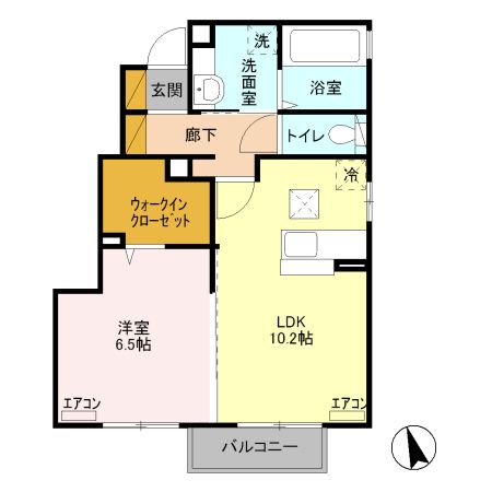 メゾン医大前桜　Ｂ 間取り