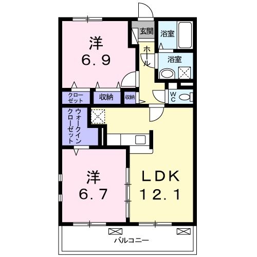 クレメント　Ａ 間取り