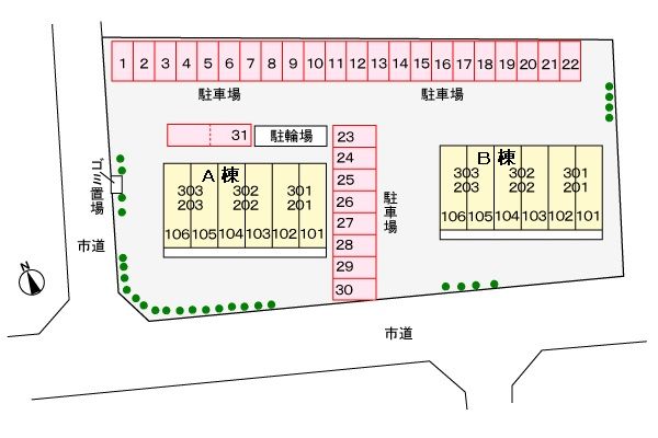 クレメント　Ａ 駐車場