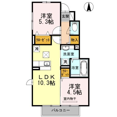 Grandeur翔　B棟 間取り