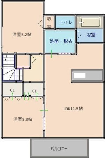 レジェンド・ヤマトB 間取り