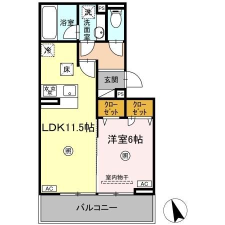 リィ・サンテ霧島 間取り