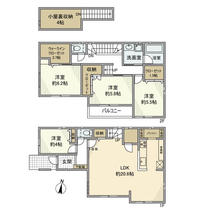 東京都江戸川区春江町５丁目 間取り