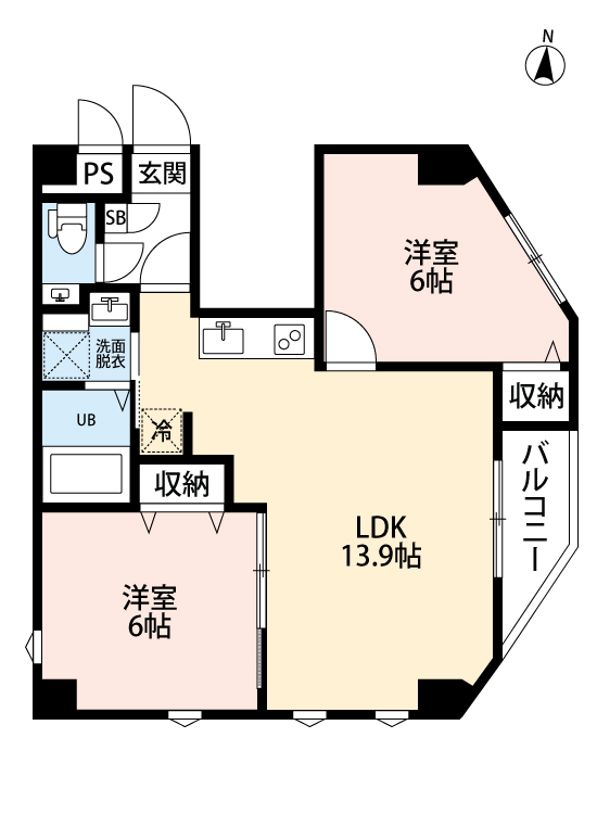 東京都江戸川区北小岩６丁目 間取り