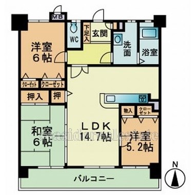 シティライフ波多江駅Ⅲ A棟 間取り
