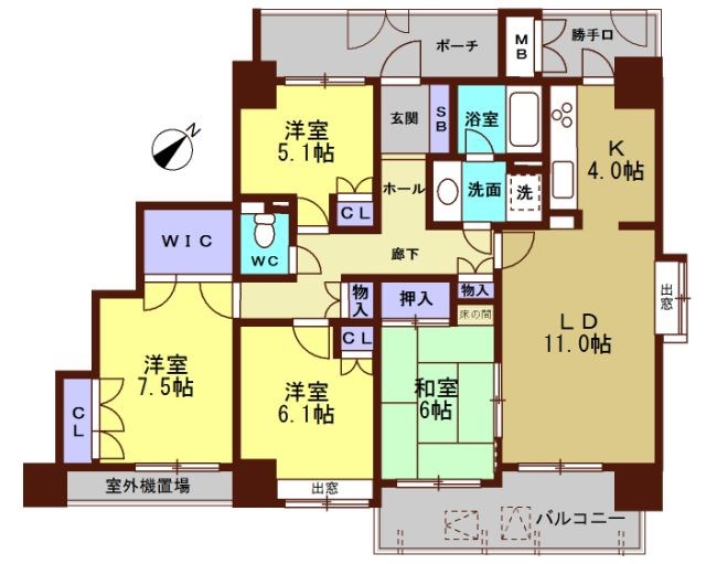 シーサイドももちアクアコート11番館 間取り