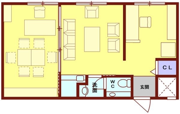 チサンマンション天神Ⅲ 1114号室 間取り