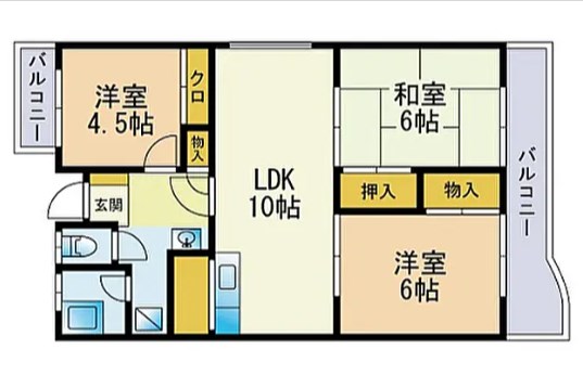間取り ビバーチェ・ハシモト 間取り図