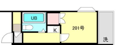 KYパレス曙Ⅱ 201号室 間取り