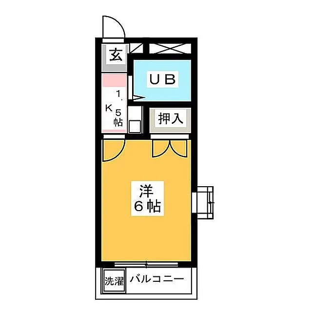 KYパレス曙Ⅱ 201号室 間取り