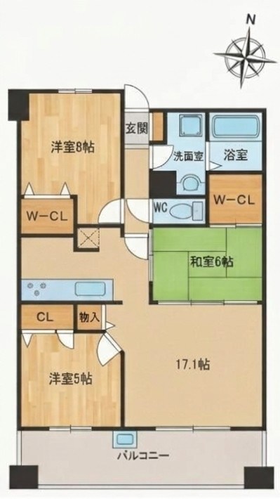 イニシア愛宕浜 904号室 間取り