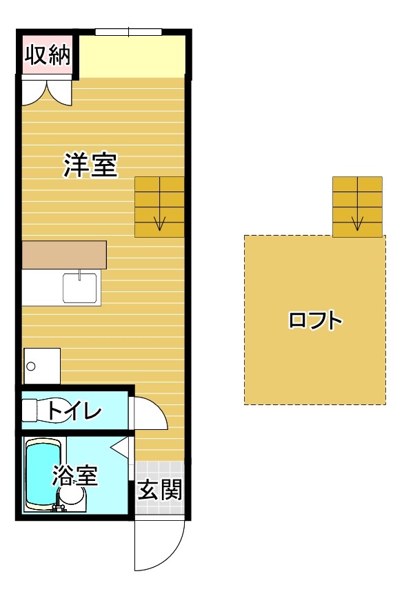 ﾀｳﾝﾊｲﾂ 間取り