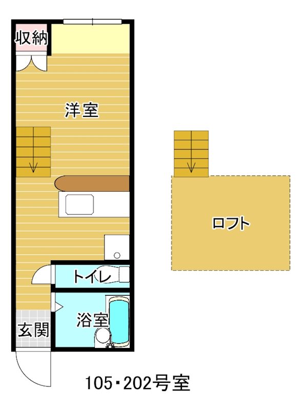 ｱﾒﾆﾃｨ城北 間取り