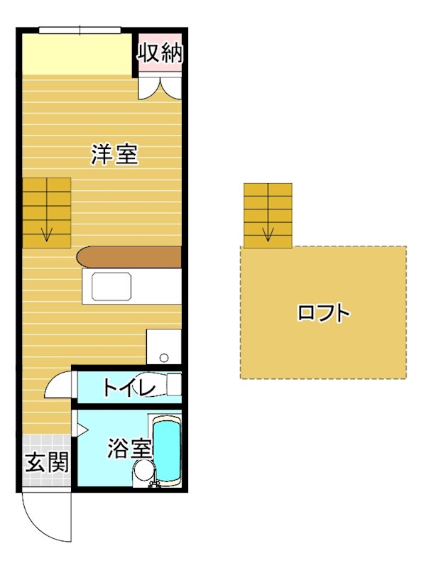 ｱﾒﾆﾃｨ城北 間取り