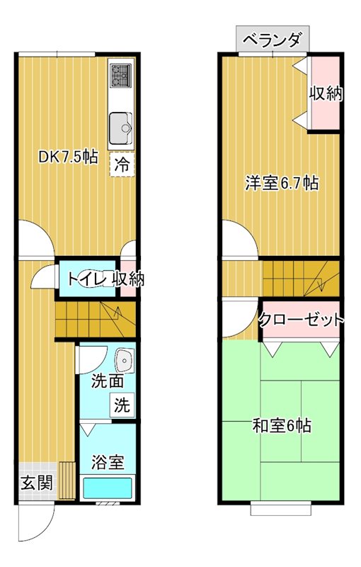 ﾂｲﾝﾋﾟｱ舟入Ⅱ 間取り