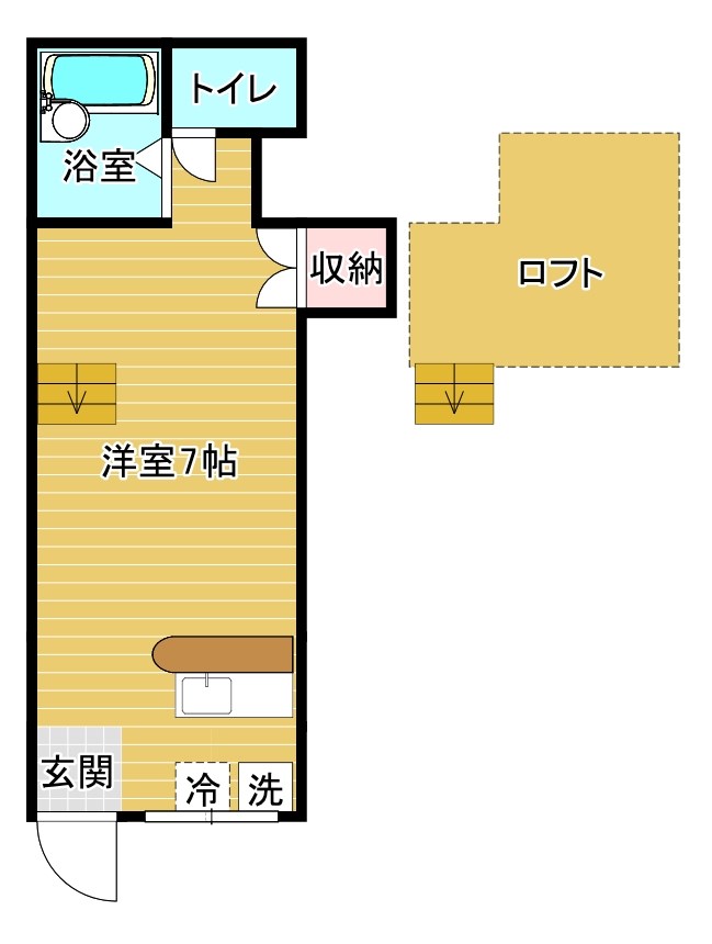 ﾒｿﾞﾝﾄﾞ･ｱﾐ 間取り