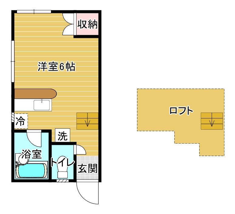 ﾐﾝﾄｸﾞﾘｰﾝﾊｲﾑ 間取り