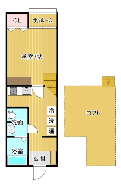 ｸｴｽﾄU 間取り