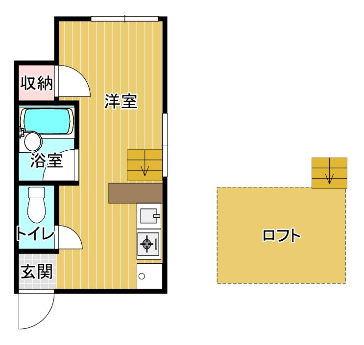 ﾊｲﾂﾊﾞｲﾊﾟｽ 間取り