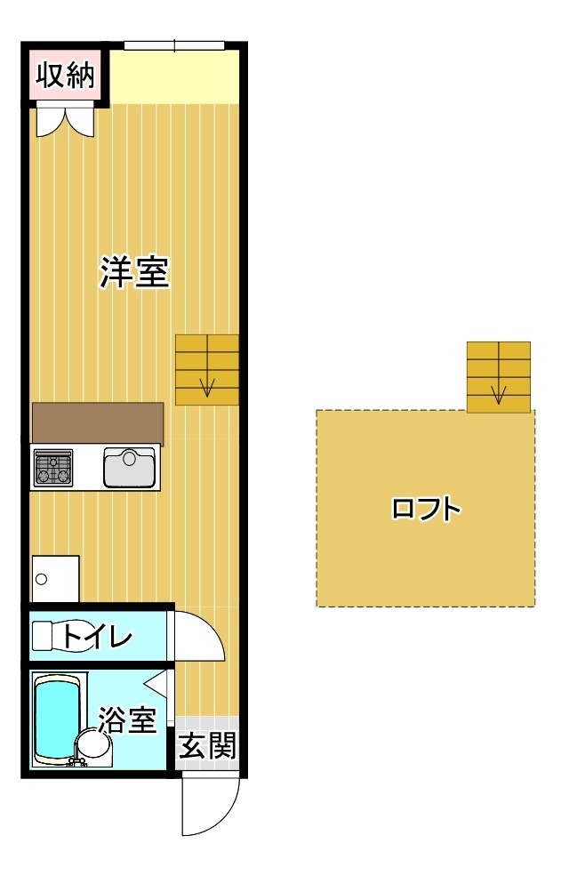 ﾊｲﾂﾎﾞﾝｼﾞｭｰﾙ 間取り