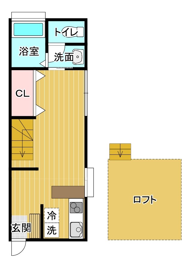 ｽﾜﾛｰﾋﾙｽﾞC 間取り