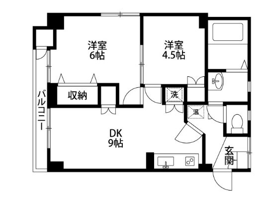 網川原県庁前マンション 間取り