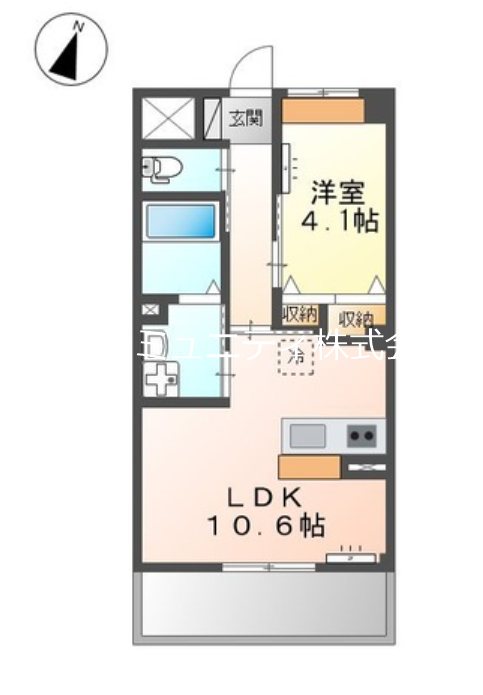 ｺﾝﾌｪﾃｨ 間取り