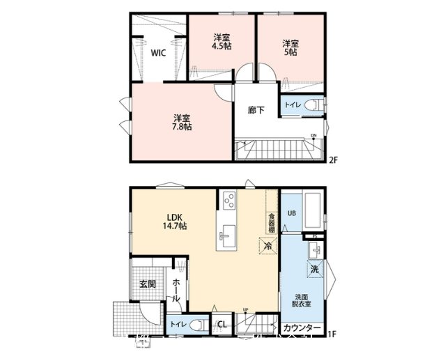 南紫竹戸建1号棟 間取り