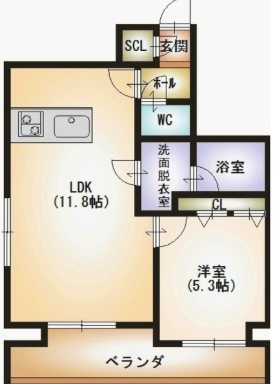 ｵｸﾄ川端町 間取り