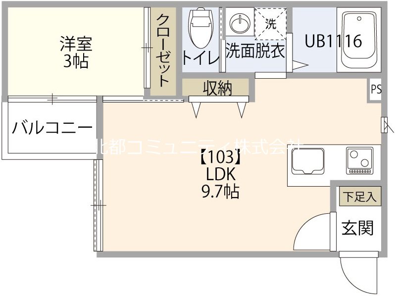 ｱｰﾊﾞﾝﾌﾞﾗﾝﾁ南笹口 間取り