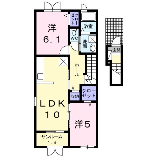 ﾎﾜｲﾄﾊﾟﾚｽ 間取り