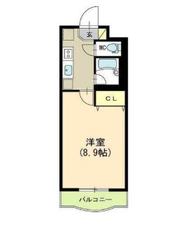 ﾊﾟｰｸｻｲﾄﾞｸﾞﾘｯﾀｰ弁天 間取り
