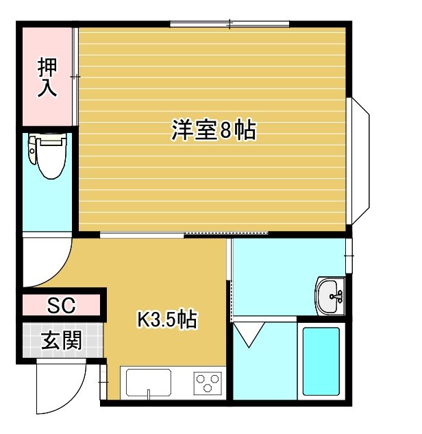 ｺｰﾎﾟKODAMA 間取り