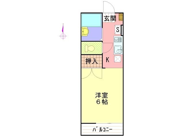 セジュール若里 間取り