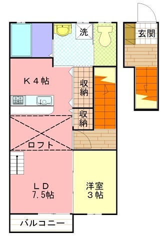 サンビレッジ樅ノ木C棟 間取り