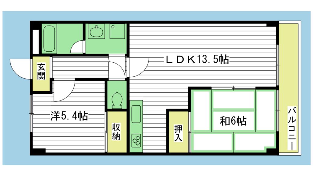 土山ヤングコーポ 間取り図
