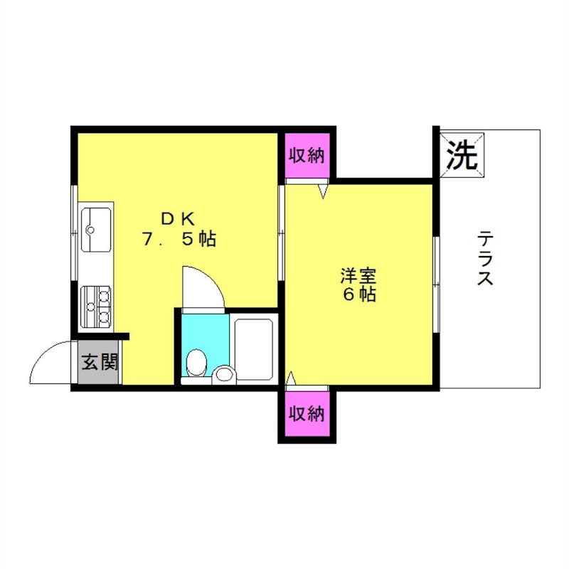 光コーポ 間取り図