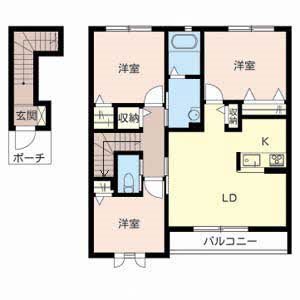 シャーメゾン藤原A 間取り図