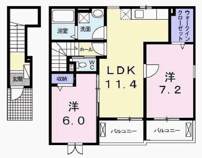 サニーハイツ　マツオ 間取り図