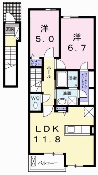 ビガ・アナディエンテ 間取り図