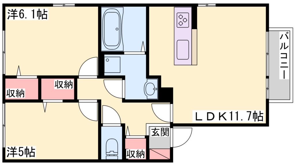 ルミエールＦ 間取り図