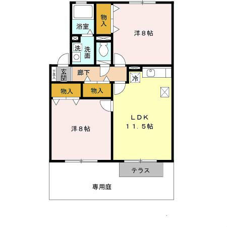 サンパティーク 間取り図