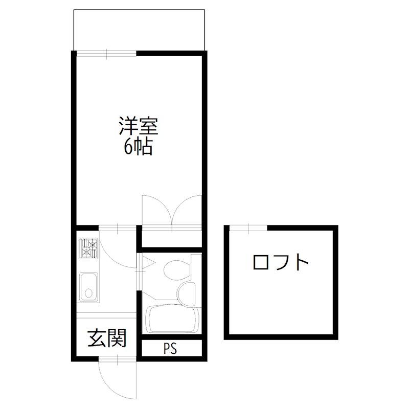 ＪＰアパートメント高砂 間取り図