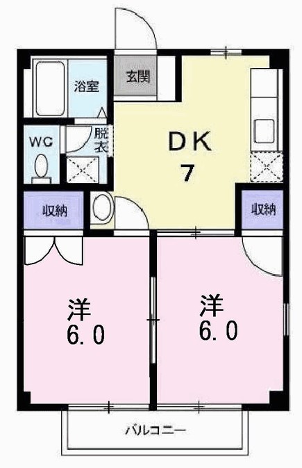 ハイムマコトＢ 間取り図