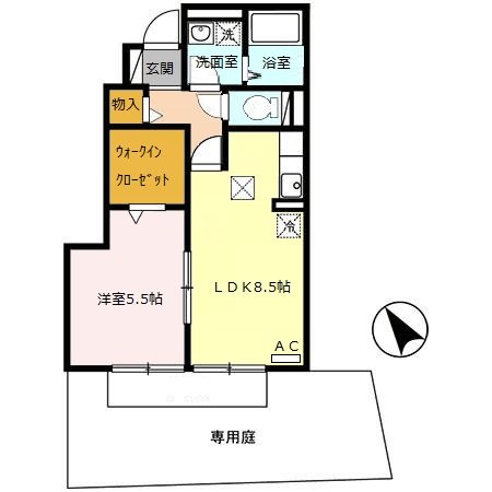 オリンポス良野 間取り図