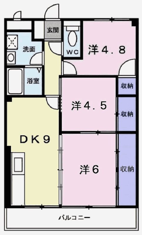 ヴィラデルソーレ 間取り図