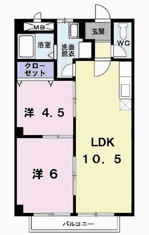 コーポメープルリーフ 間取り図